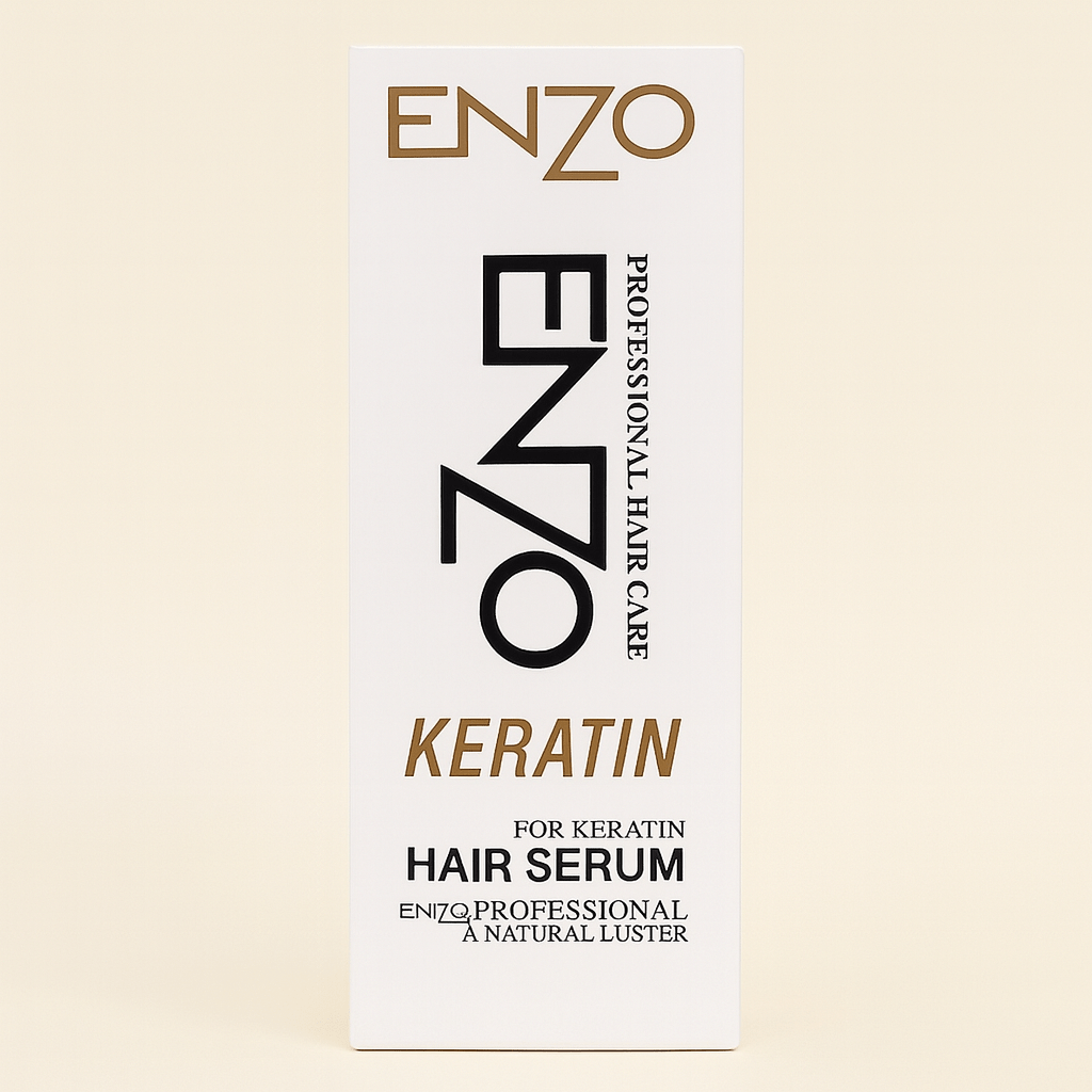 ENZO Keratin Hair Serum – Professional Hair Care & Shine with Vitamin B5 & Plant Oils | Lotshop.pk