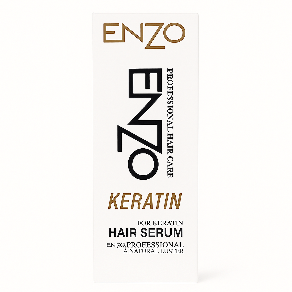 ENZO Keratin Hair Serum – Professional Hair Care & Shine with Vitamin B5 & Plant Oils | Lotshop.pk
