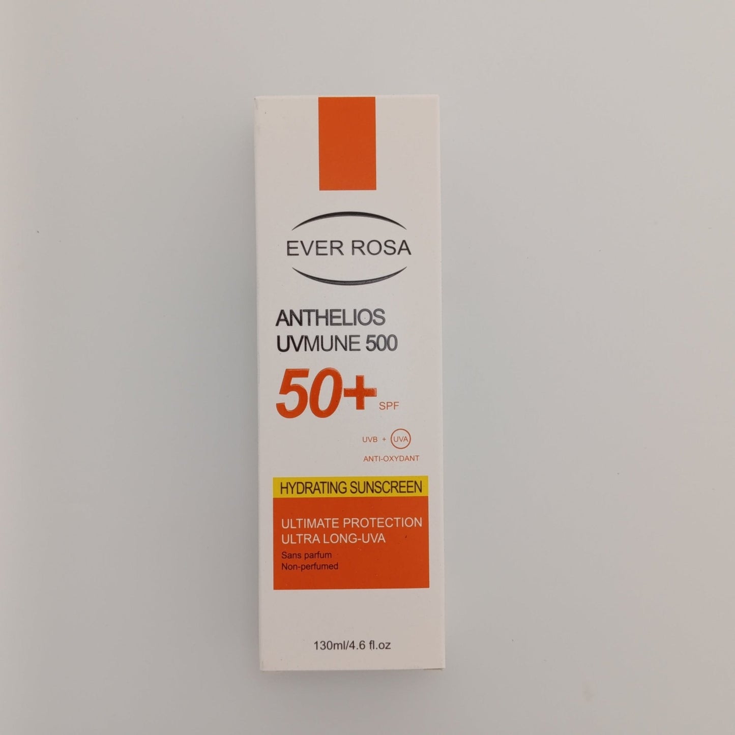 Ever Rosa Anthelios UVMUNE 500 SPF 50+ Hydrating Sunscreen – 130ml | UVA/UVB Shield