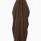 French Piping Jilbab - Brown