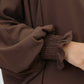 French Piping Jilbab - Brown