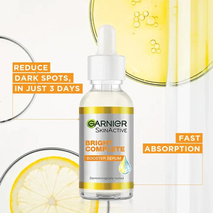 Garnier Bright Complete 30x Vitamin C Booster Serum 15ml – Brighten & Revive Skin