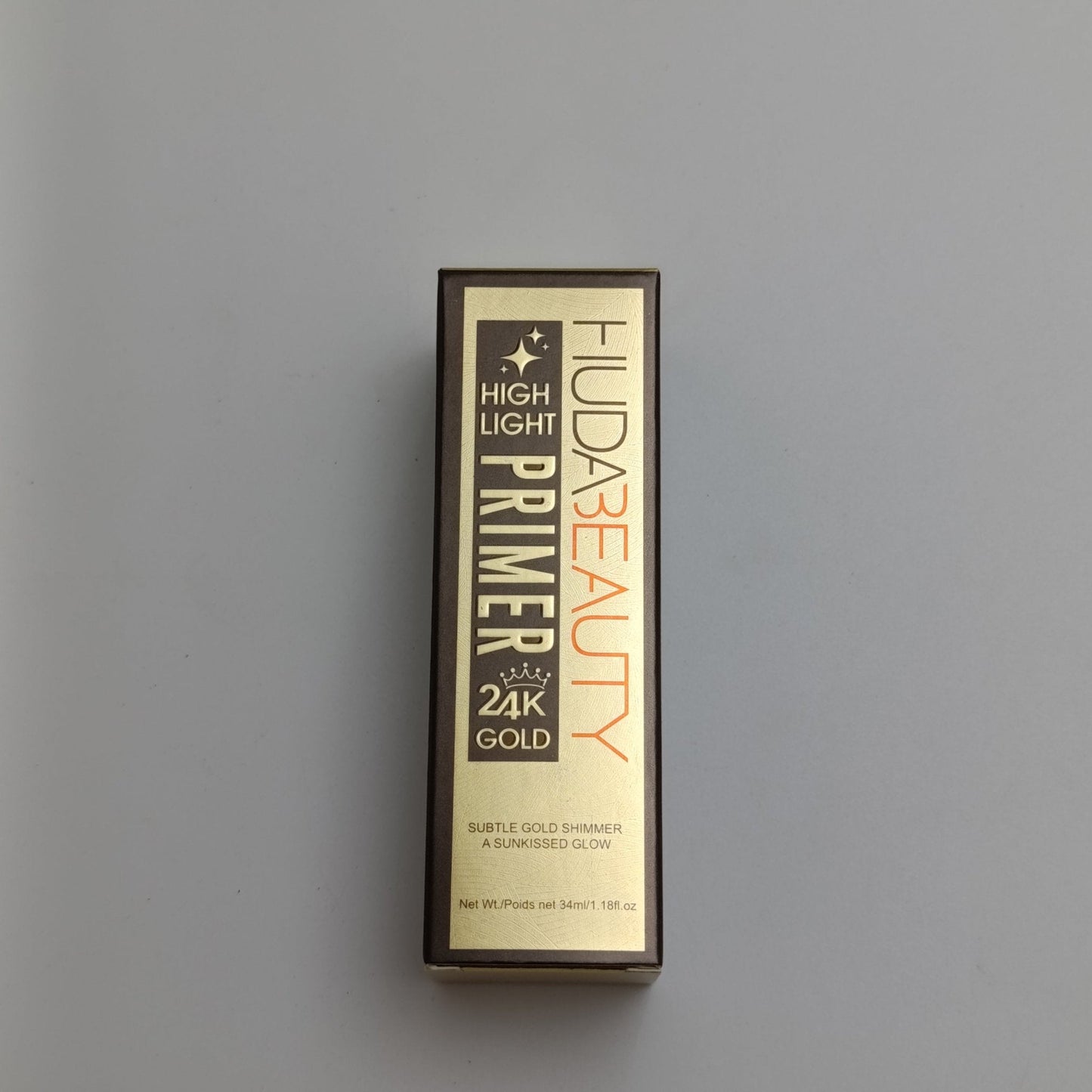 Huda Beauty 24K Gold Highlight Primer – Radiant Glow & Long-Lasting Makeup (40ml)