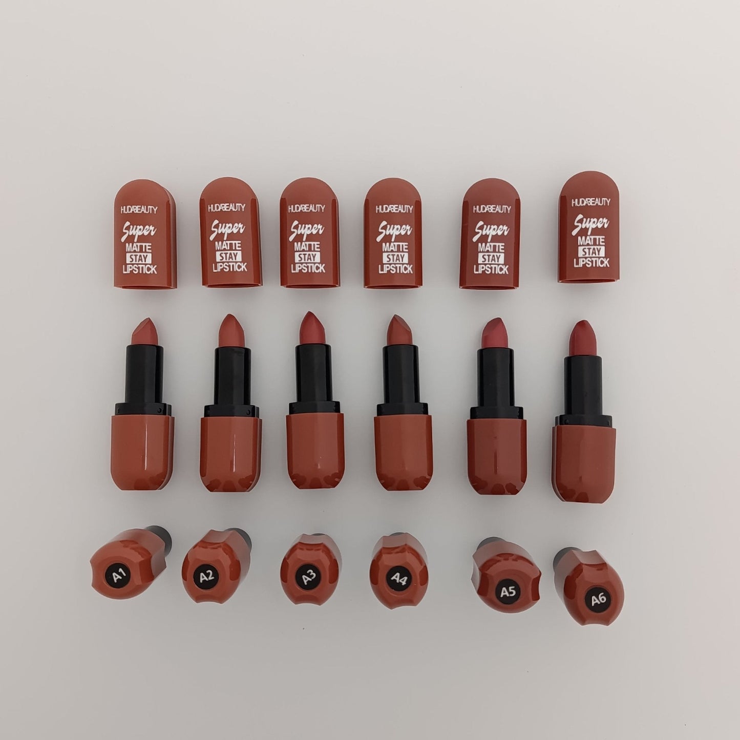 Huda Beauty Super Matte Stay Lipstick – Chocolate Flavor, 24H Stay