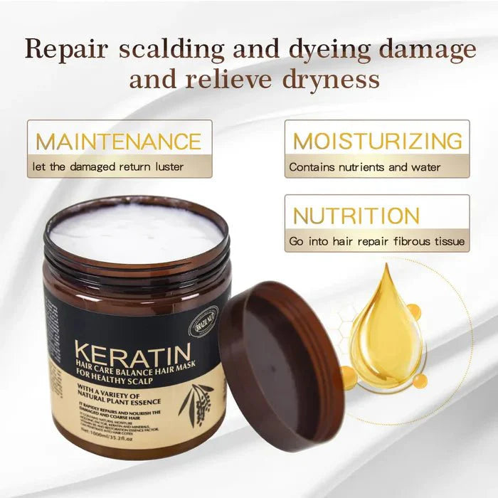 Keratin Hair Care Balance Mask And Treatment for Healthy Scalp - 1000 ml