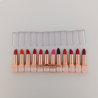 Luxury Lipstick Gold – Long-Lasting, Bold & Beautiful 12-Shades | Lotshop.pk