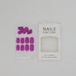 NAILS Do-It-Yourself 24 Pcs Natural, Delicate & Comfortable Nail Set