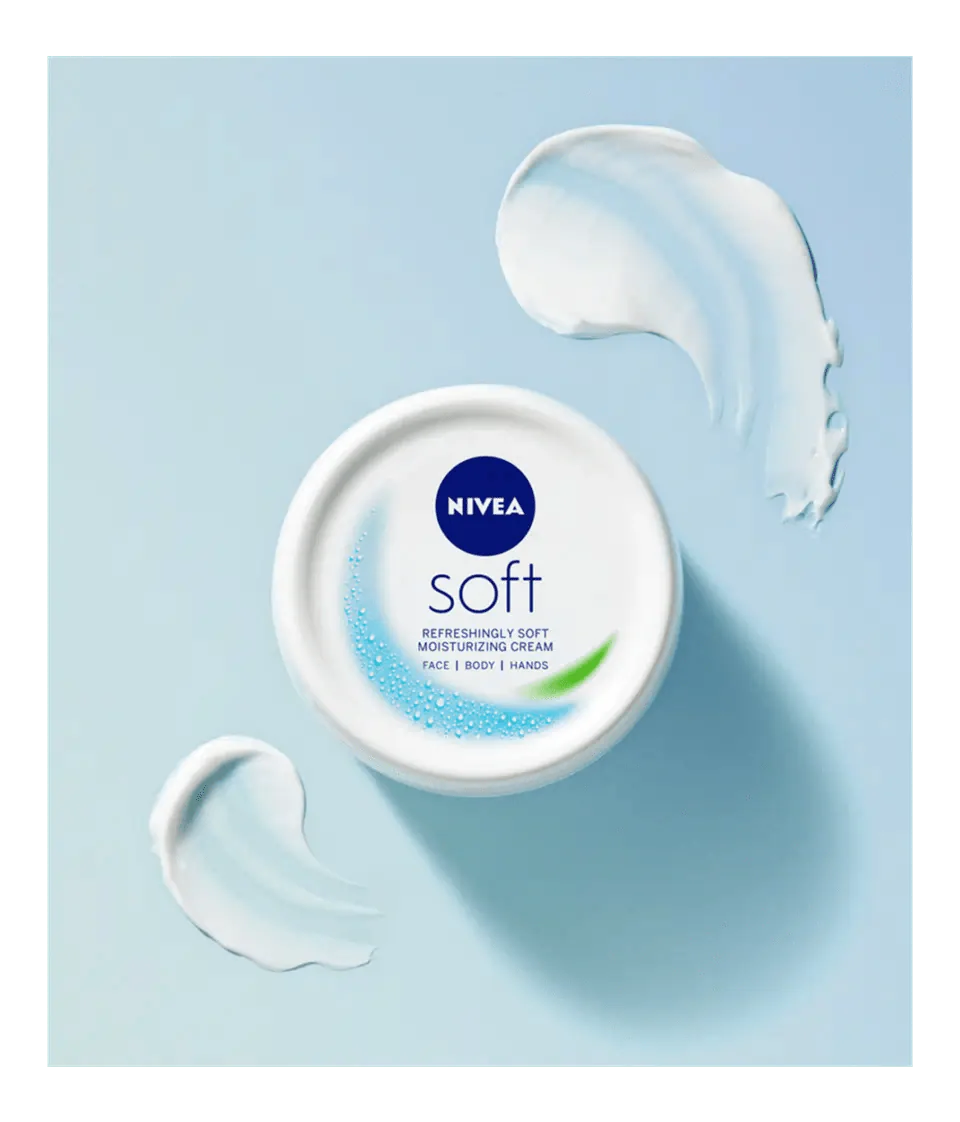 NIVEA Soft Moisturizing Cream – All-in-One Hydration for Face, Body & Hands