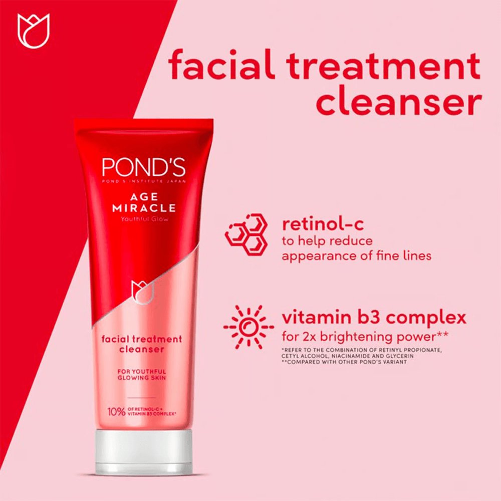 PONDS Age Miracle Face Wash 100g – Revitalize & Renew Your Skin