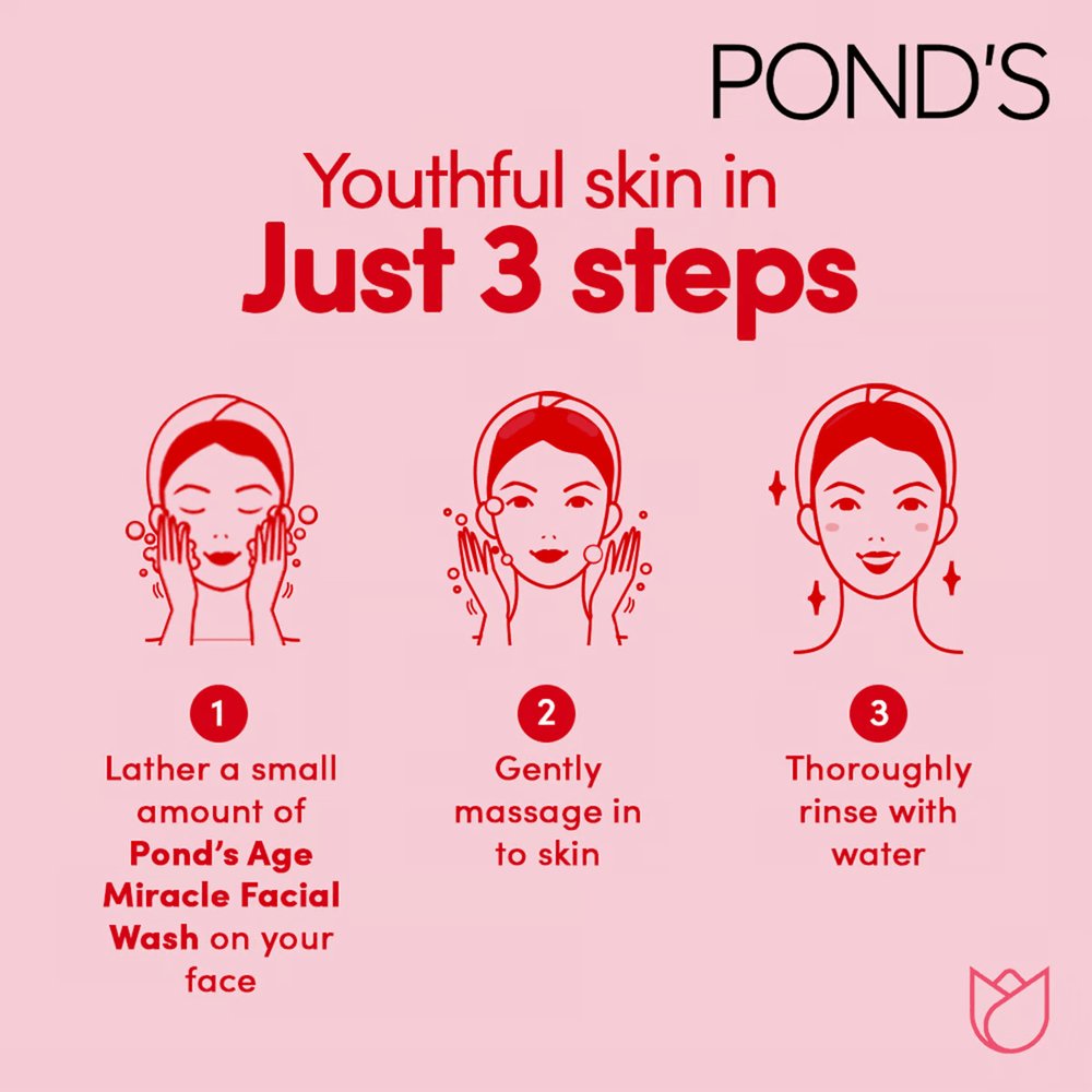 PONDS Age Miracle Face Wash 100g – Revitalize & Renew Your Skin