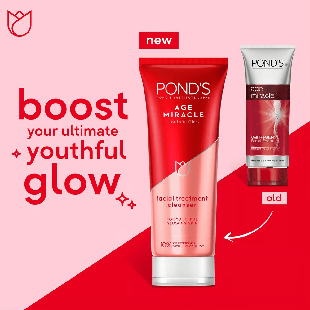 PONDS Age Miracle Face Wash 100g – Revitalize & Renew Your Skin