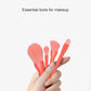 Portable Makeup Brushes Set 10pcs - Orange | Perfect for Flawless Makeup