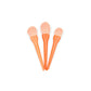 Portable Makeup Brushes Set 10pcs - Orange | Perfect for Flawless Makeup
