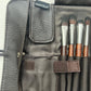 Professional 12-Piece Makeup Brush Set with Leather Pouch-Premium Eye & Face Brushes
