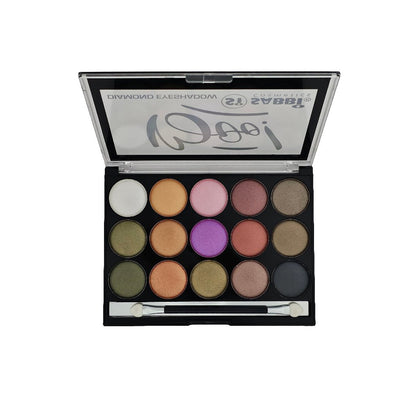 Sabbi Diamond Eyeshadow Palette - Vibrant Shimmer & Matte Shades