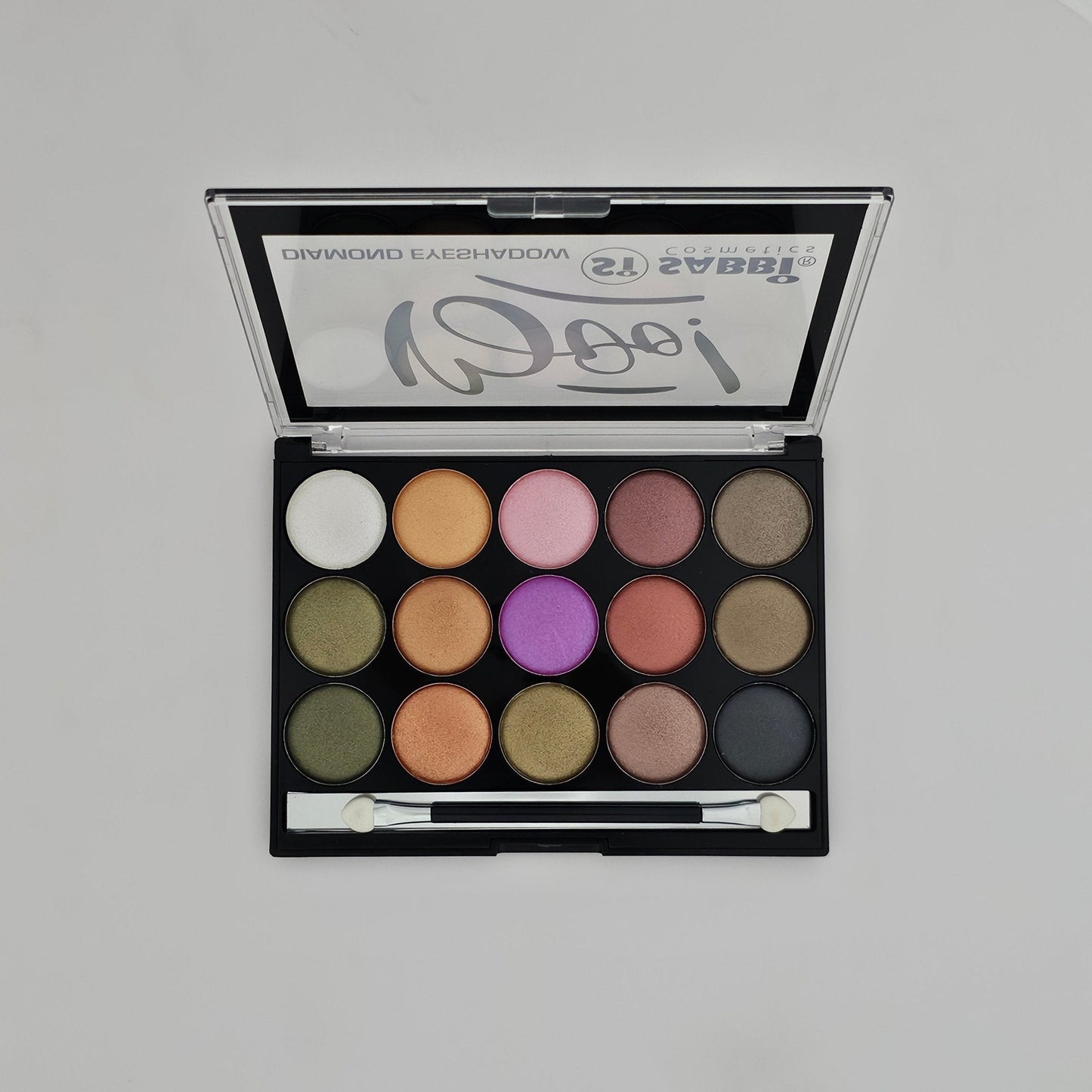 Sabbi Diamond Eyeshadow Palette - Vibrant Shimmer & Matte Shades