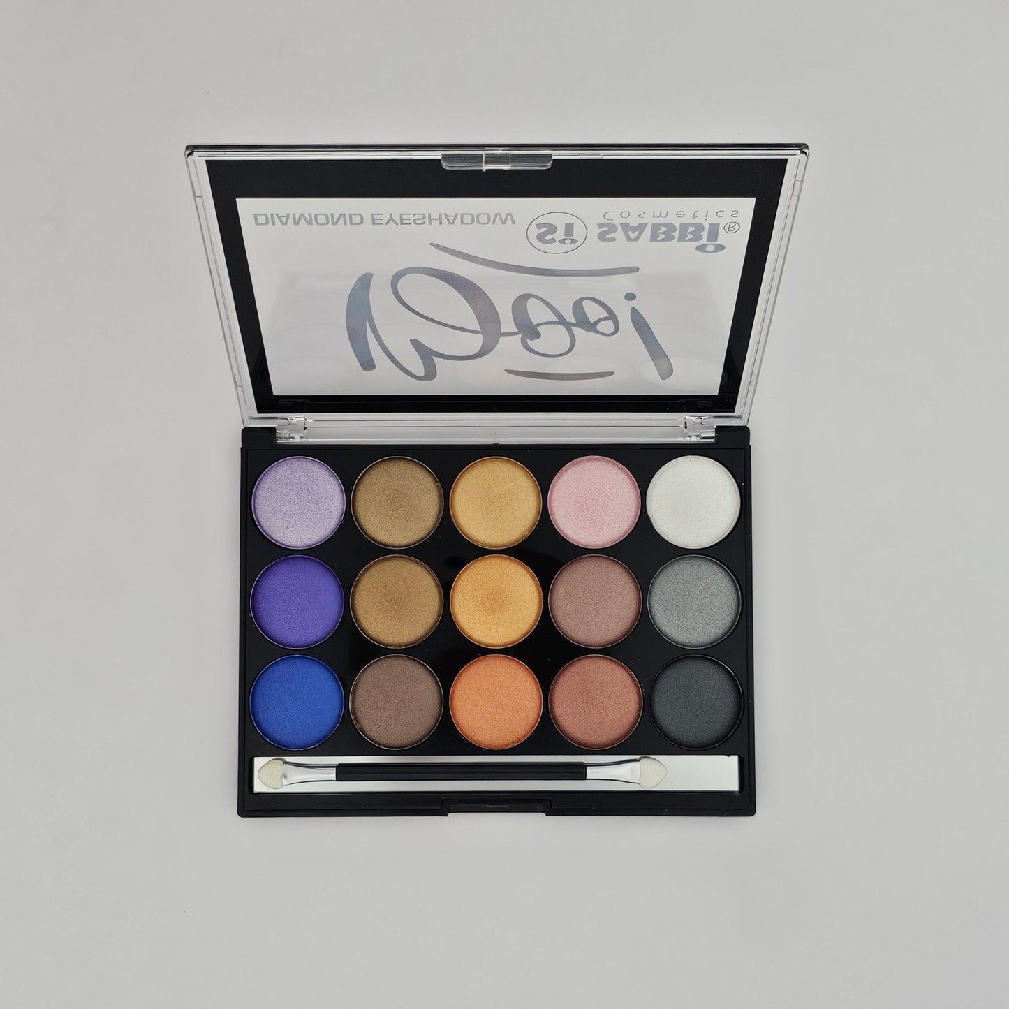 Sabbi Diamond Eyeshadow Palette - Vibrant Shimmer & Matte Shades