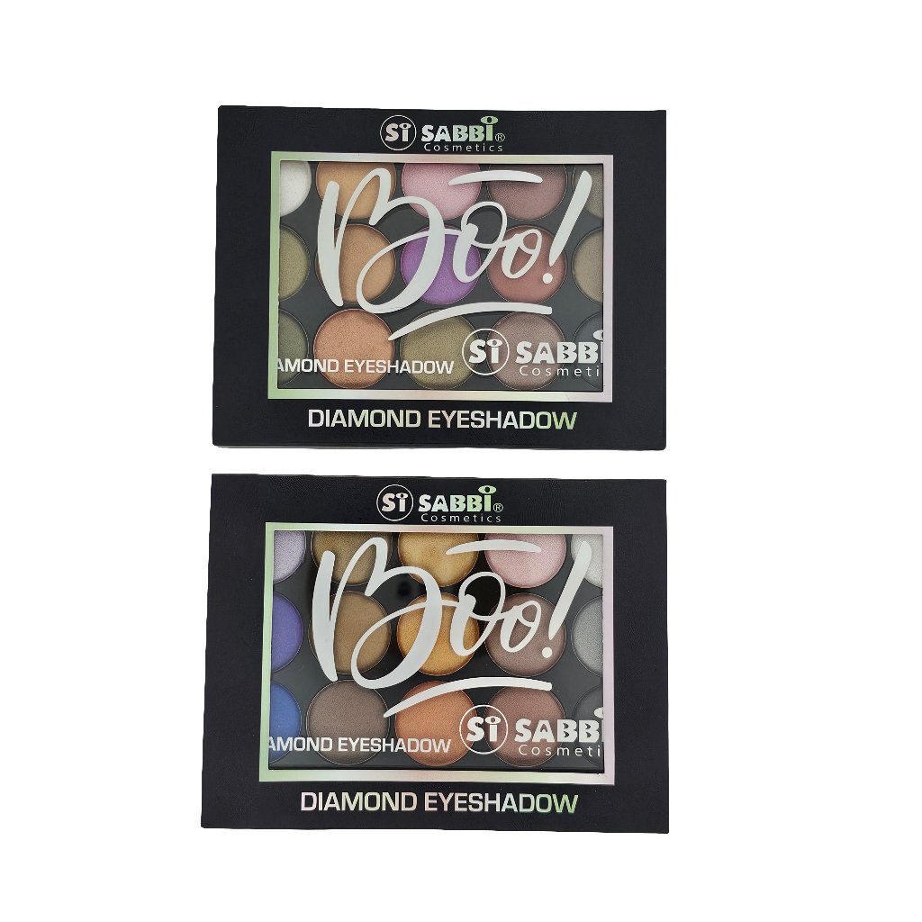 Sabbi Diamond Eyeshadow Palette - Vibrant Shimmer & Matte Shades