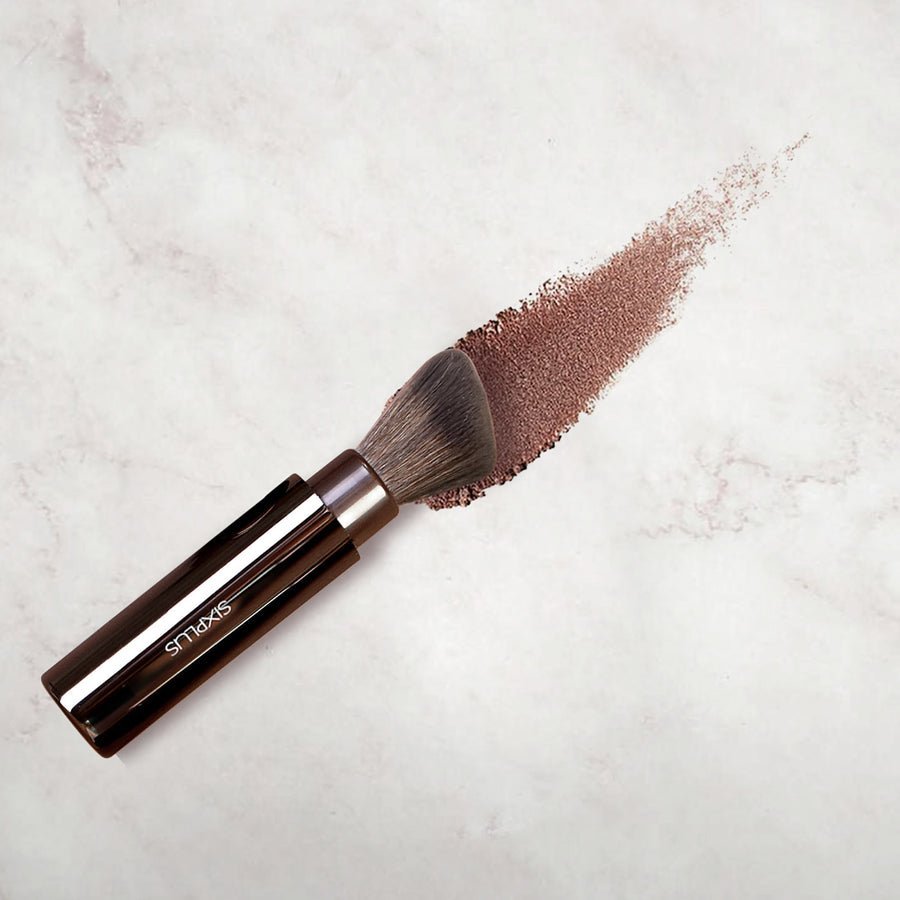 SIXPLUS Portable Retractable Powder, Blush & Foundation Brushes
