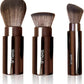 SIXPLUS Portable Retractable Powder, Blush & Foundation Brushes