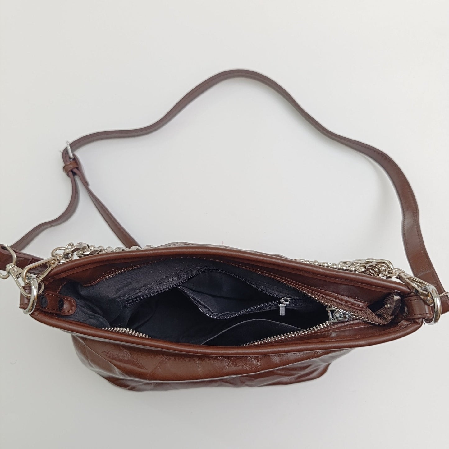 YSL-Inspired Chain Shoulder Bag – Premium Faux Leather, Dual Strap Design - 5646