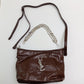 YSL-Inspired Chain Shoulder Bag – Premium Faux Leather, Dual Strap Design - 5646