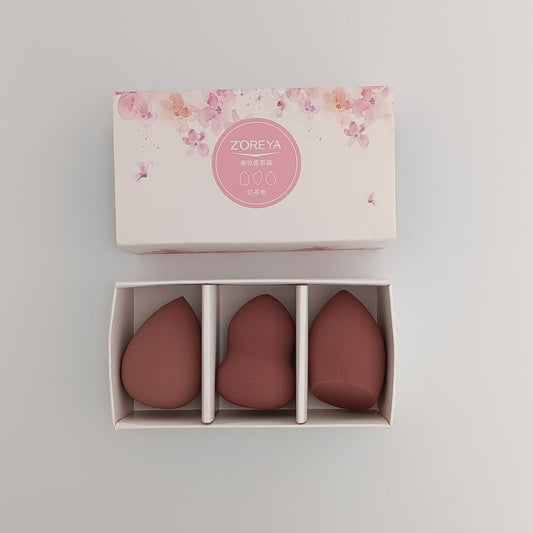 ZOREYA 3-Piece Makeup Sponge Set – Premium Beauty Blenders for Flawless Finish | Lotshop.pk