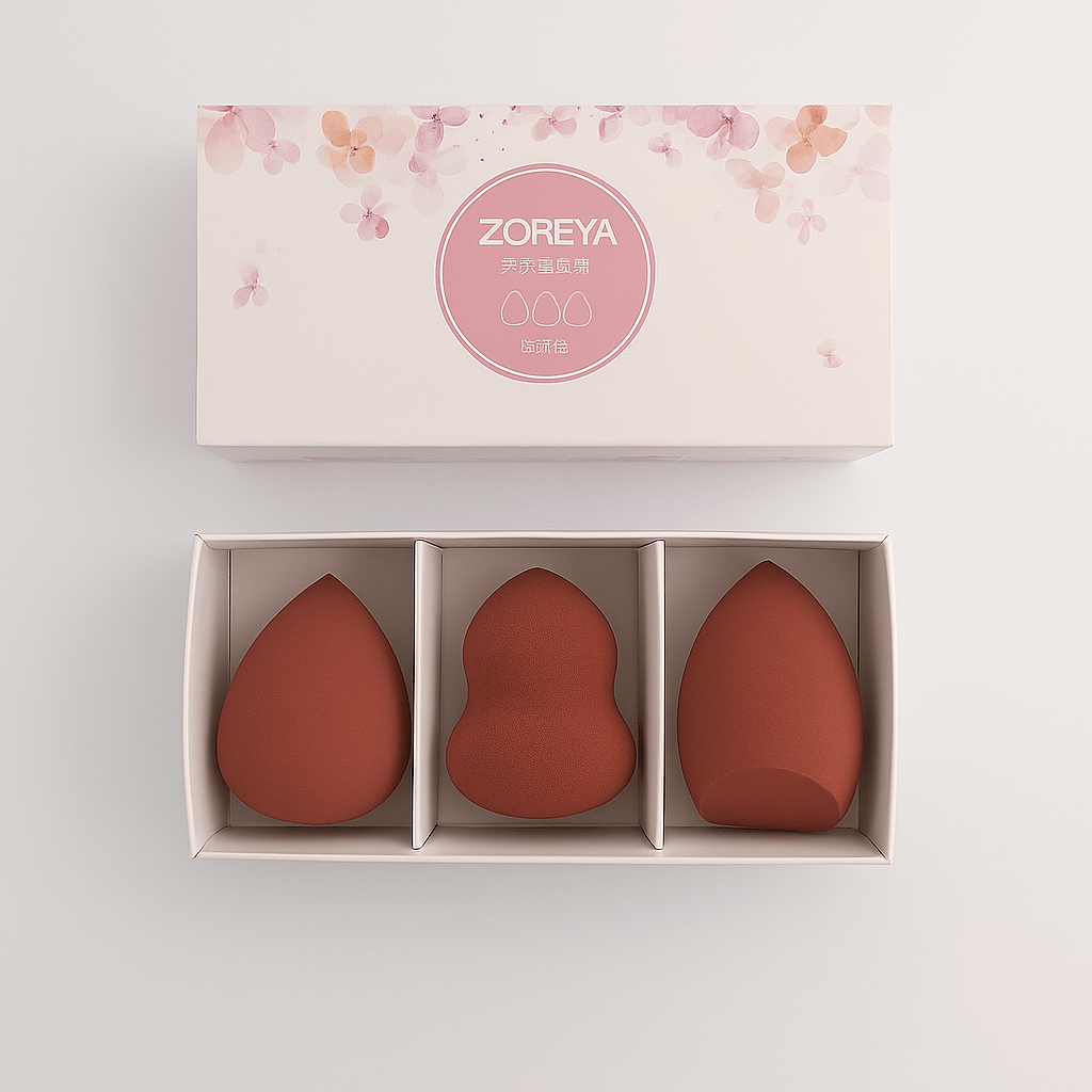 ZOREYA 3-Piece Makeup Sponge Set – Premium Beauty Blenders for Flawless Finish | Lotshop.pk