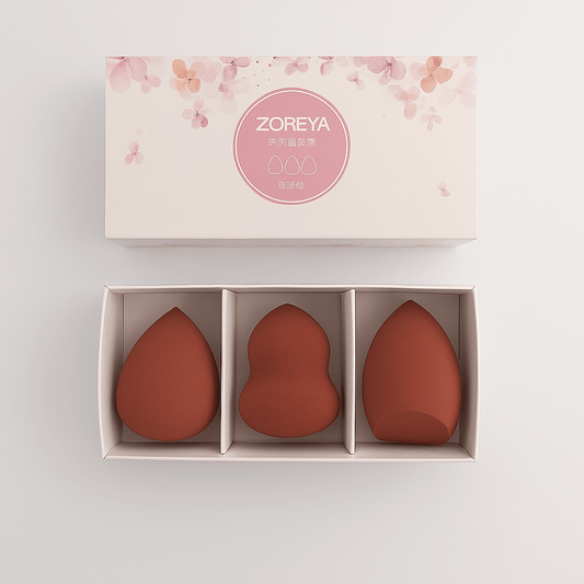 ZOREYA 3-Piece Makeup Sponge Set – Premium Beauty Blenders for Flawless Finish | Lotshop.pk